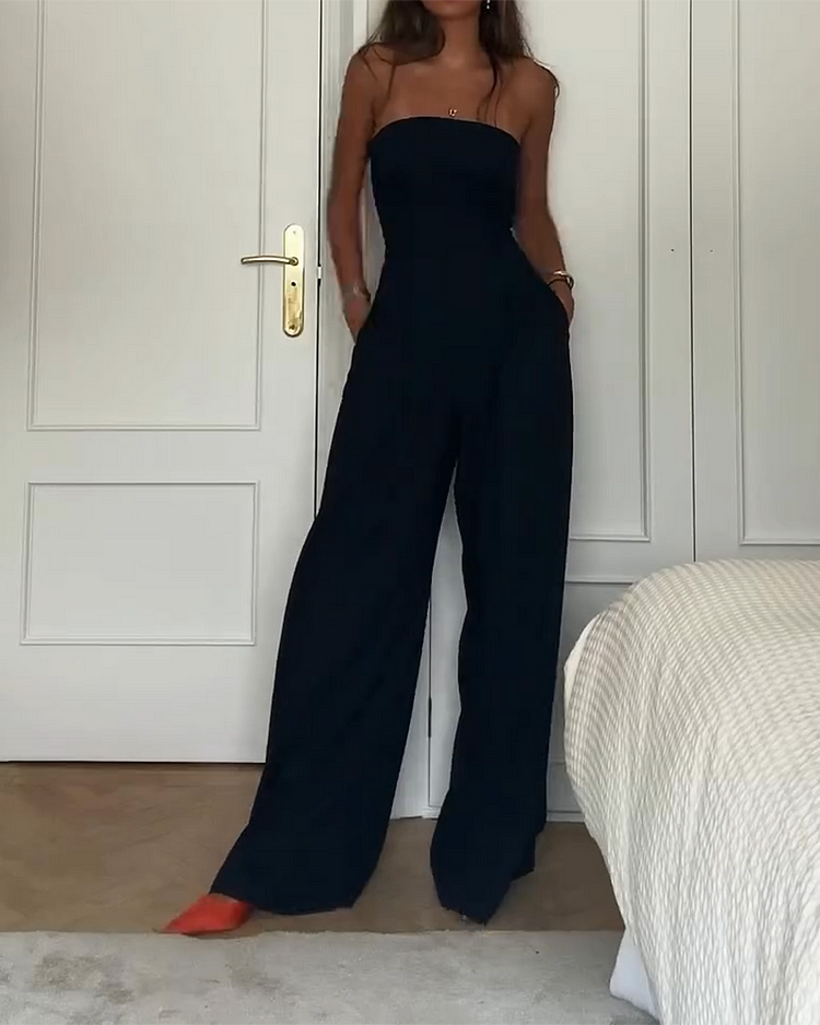 Marta™ - Elegant Off-Shoulder Jumpsuit
