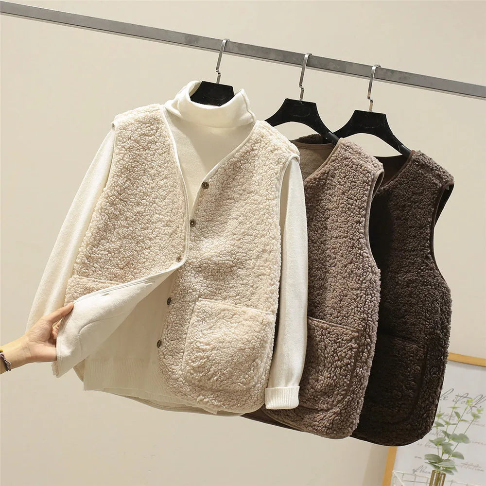 Avriel™ - Women's Lambswool Sleeveless Coat