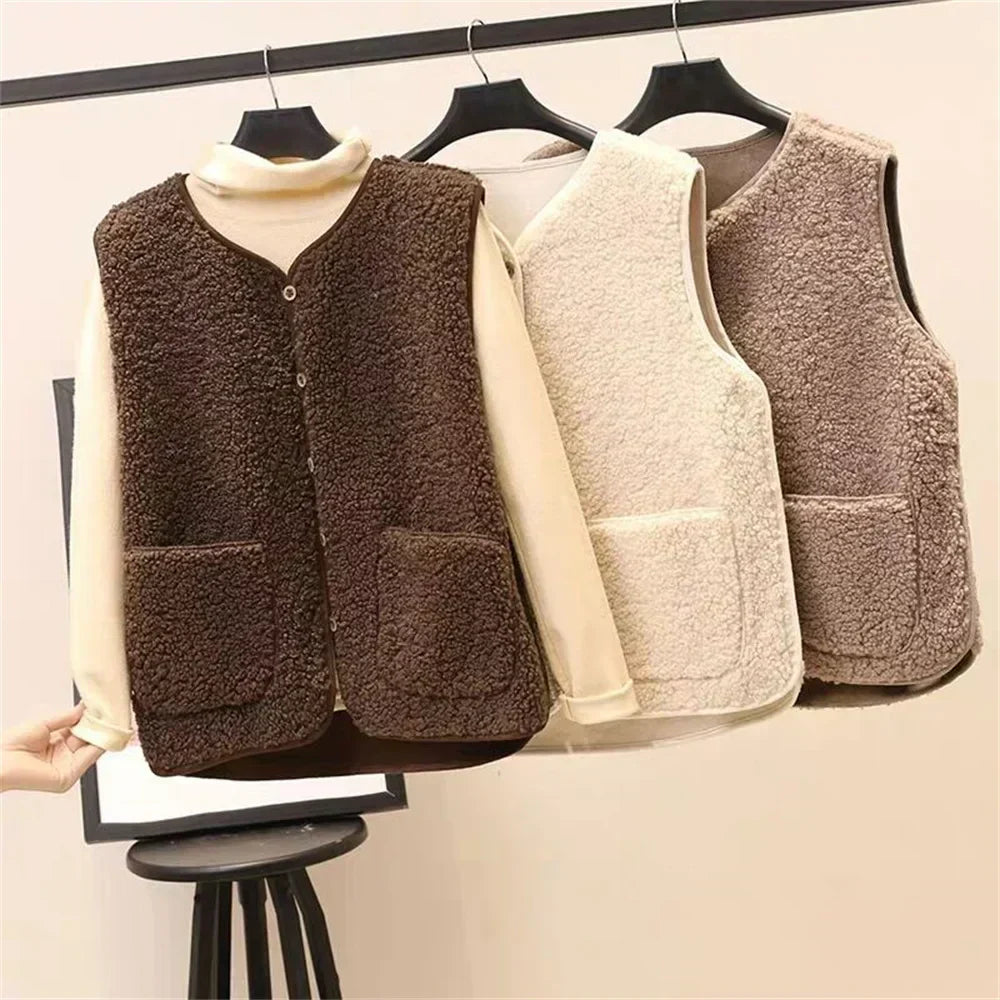Avriel™ - Women's Lambswool Sleeveless Coat