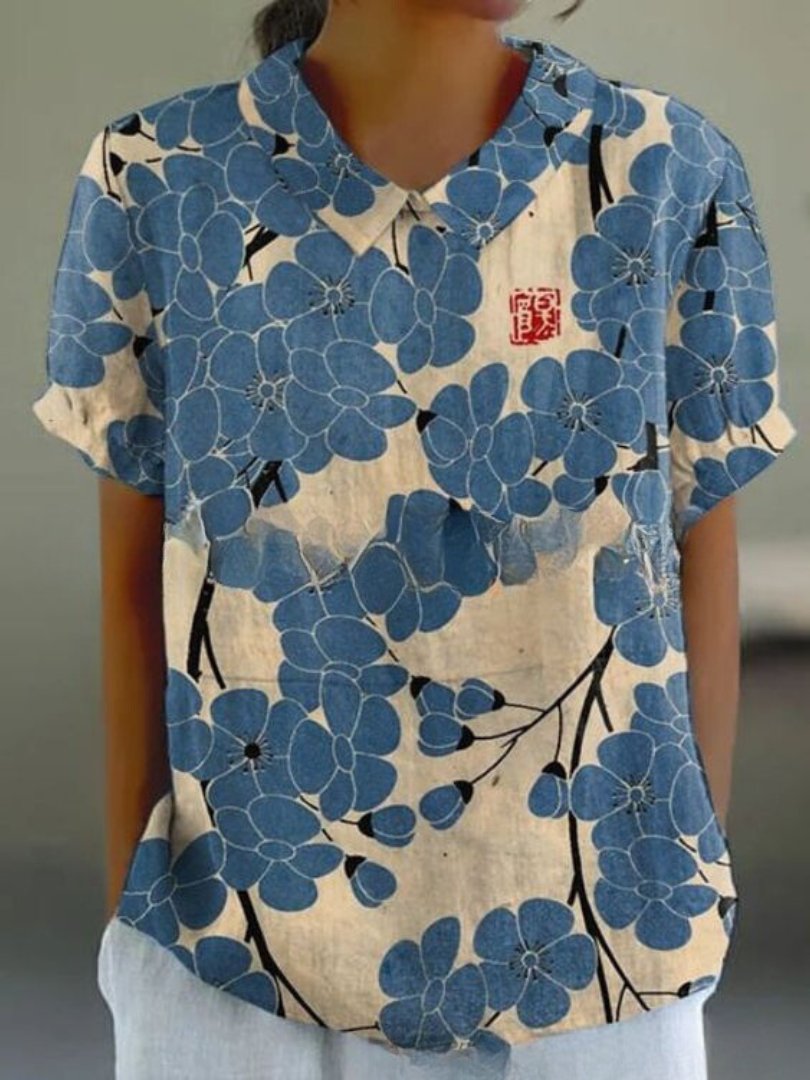 Ombeline™ - Elegant floral shirt