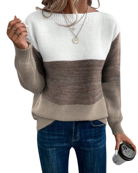 Maryse™ - Stylish and comfortable ombré knitted sweater