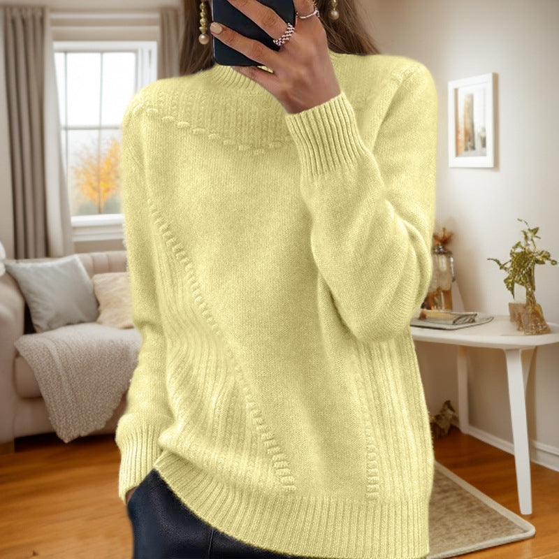 Marceline™ - Mid-Rise Collar Knit Sweater 
