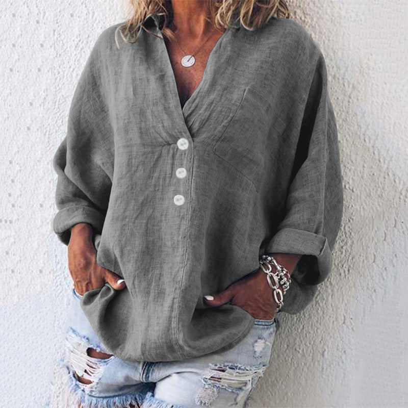 Maeve™ - Elegant cotton and linen sweater