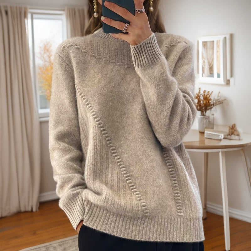 Marceline™ - Mid-Rise Collar Knit Sweater 