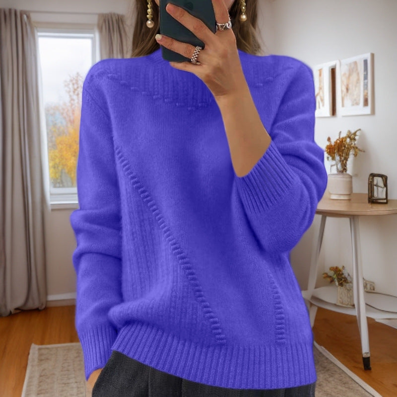 Marceline™ - Mid-Rise Collar Knit Sweater 