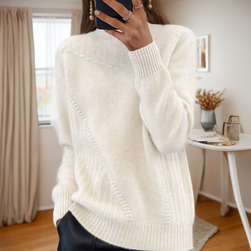 Marceline™ - Mid-Rise Collar Knit Sweater 