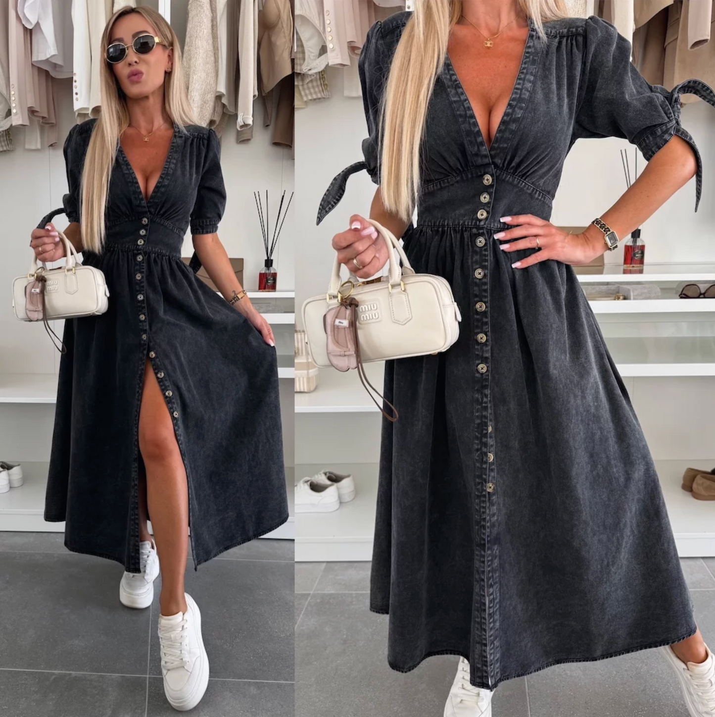 Vera™ - Radiant Denim Dress