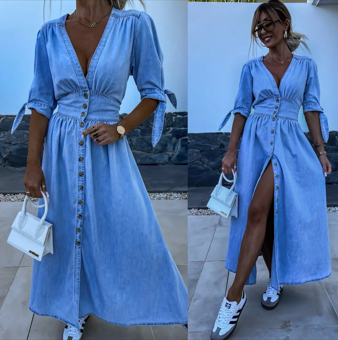 Vera™ - Radiant Denim Dress