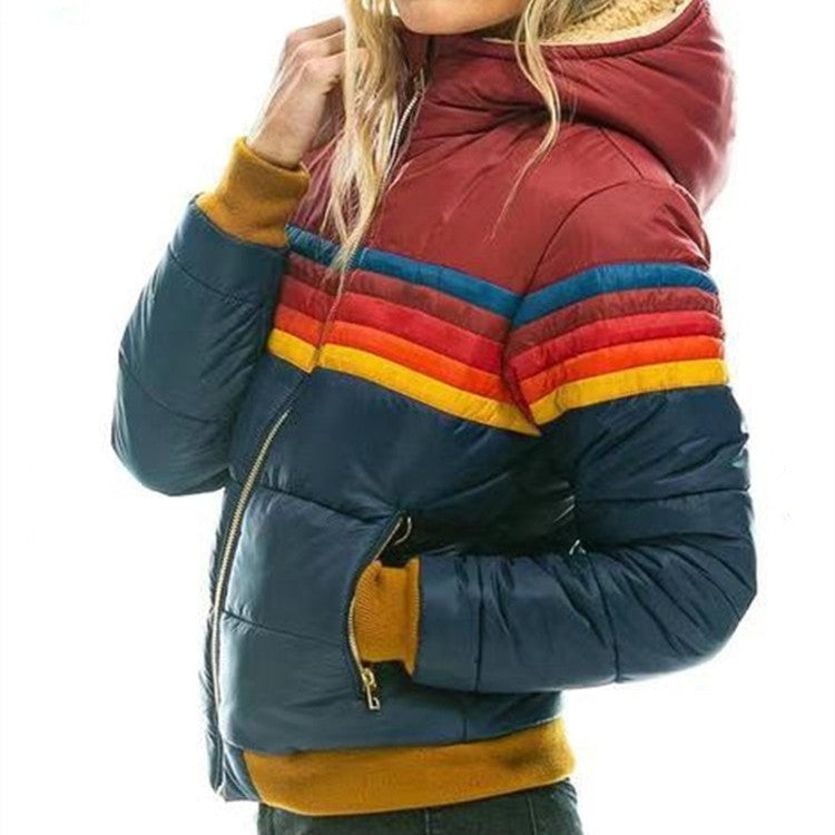 Monique™ - Doudoune d'hiver pour femme avec capuche et poches surdimensionnées