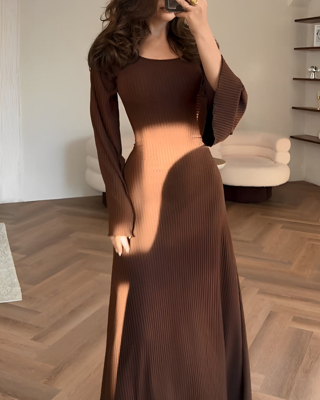 Sandrine™ - Elegant Mesh Maxi Dress 
