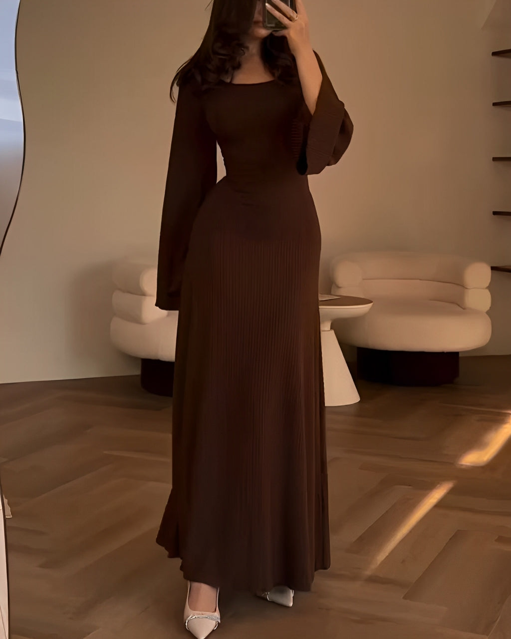 Sandrine™ - Elegant Mesh Maxi Dress 