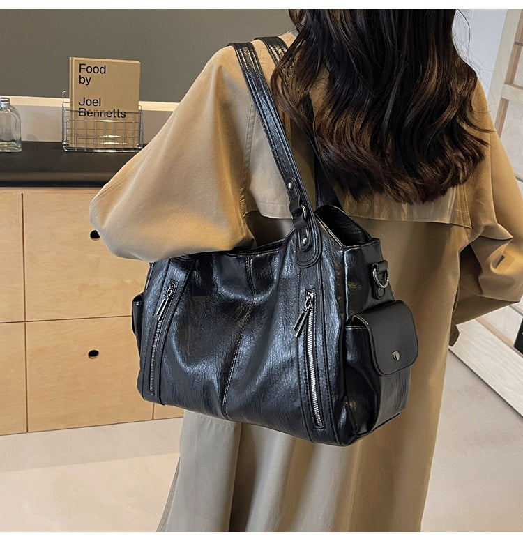 Lucie™ - Elegant Soft Compartment Women's Handbag