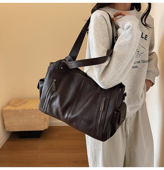 Lucie™ - Elegant Soft Compartment Women's Handbag