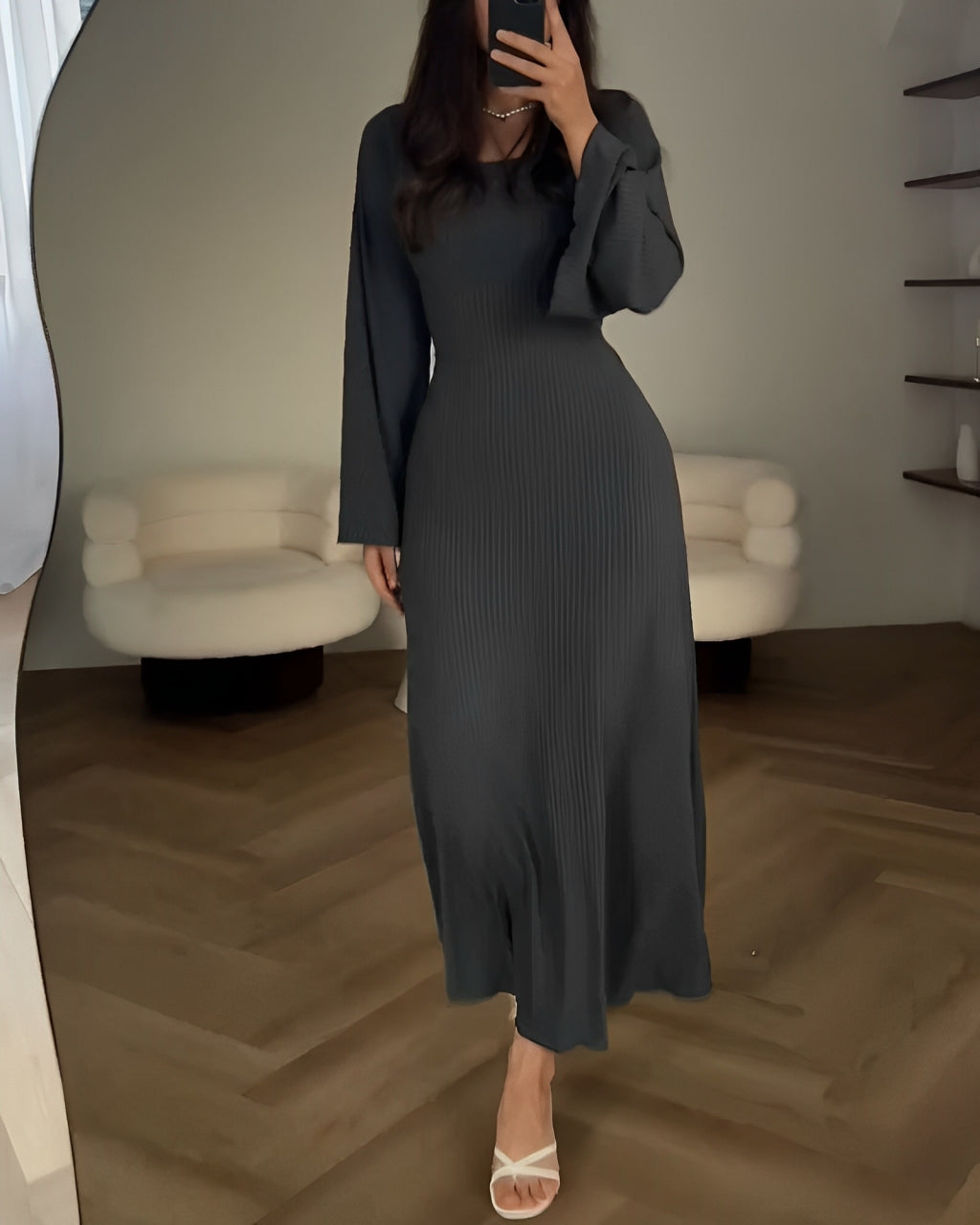 Sandrine™ - Elegant Mesh Maxi Dress 
