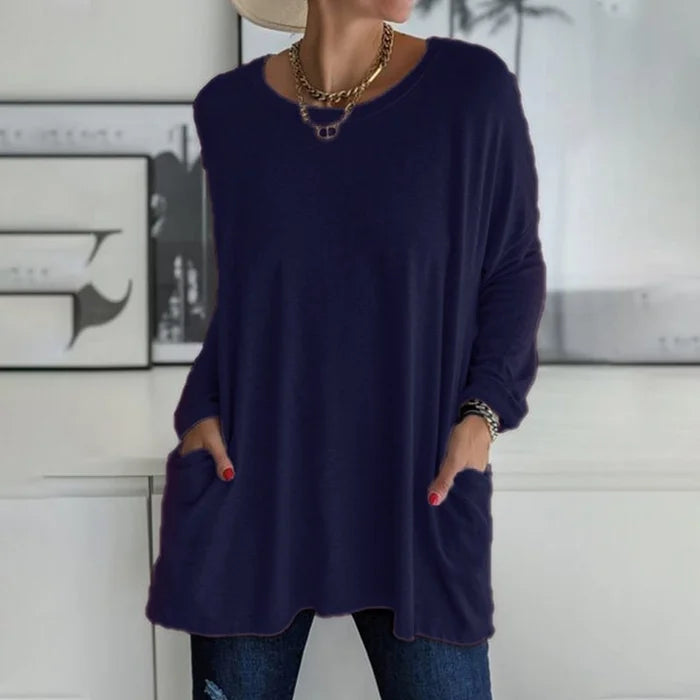 Daliah™ - Long Sleeve T-Shirt with Pocket