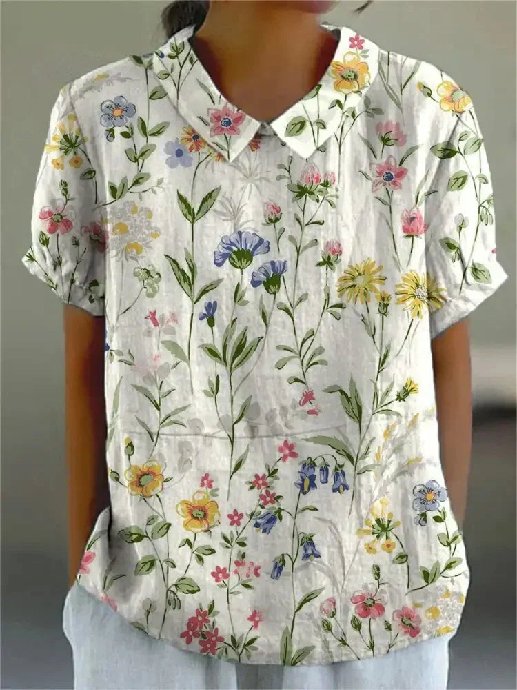 Ombeline™ - Elegant floral shirt
