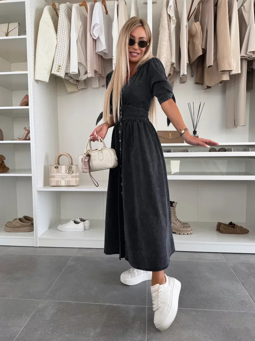 Vera™ - Radiant Denim Dress