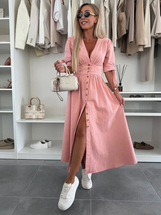 Vera™ - Radiant Denim Dress