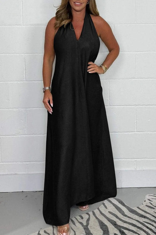 Serafina™ - Women's T-Back Floaty Maxi Dress 