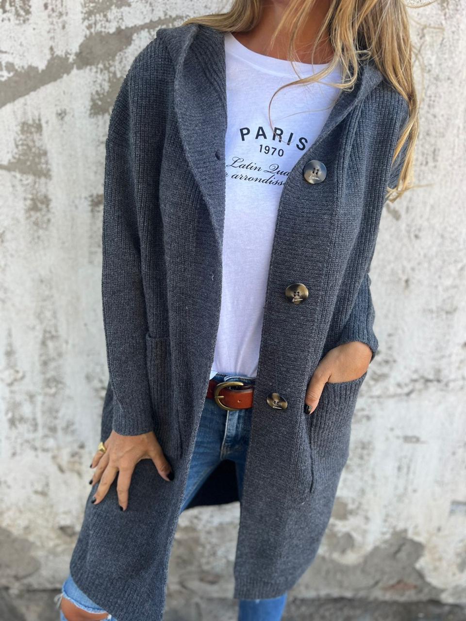 Ursule™ - Elegant Long Knit Cardigan
