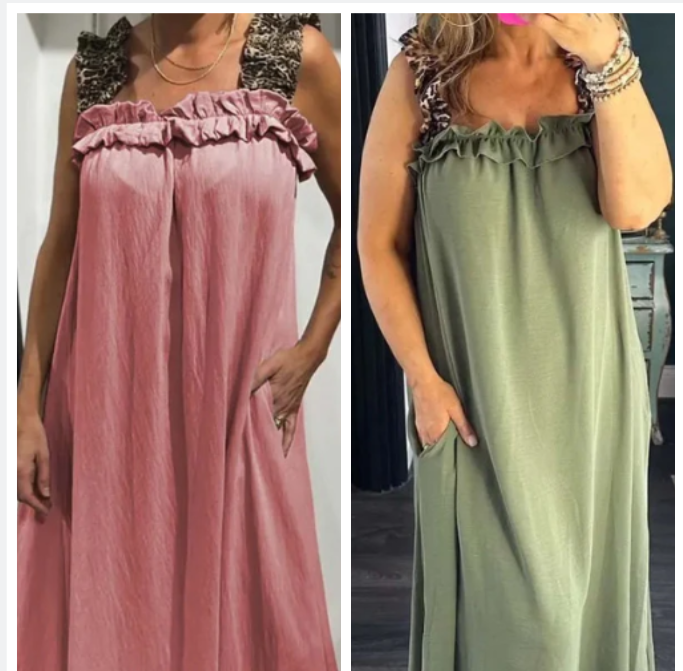 Pascaline™ - Sleeveless Casual Dress with Pockets 