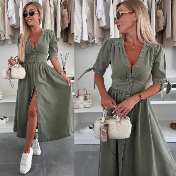 Vera™ - Radiant Denim Dress