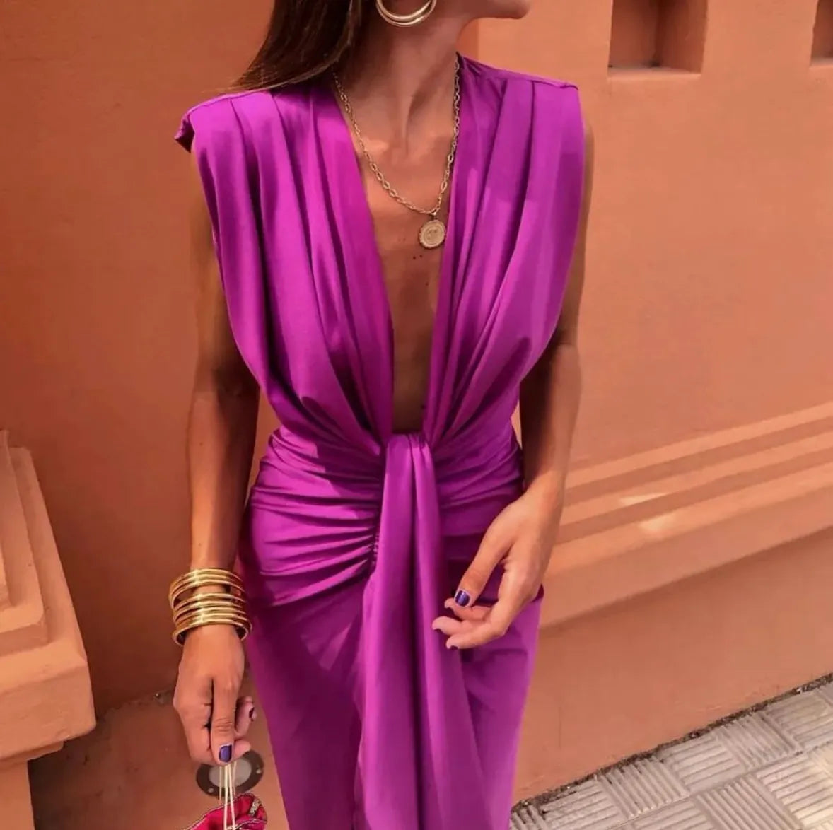 Liya™ - Robe plissée à l'élégance moderne