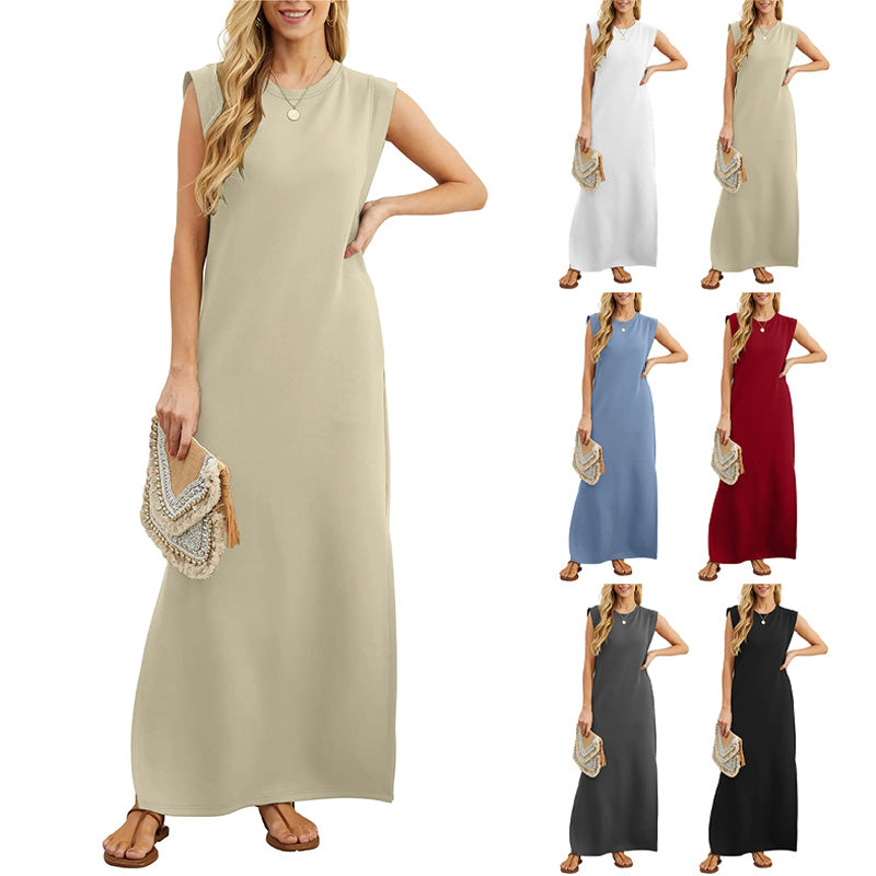 Soline™ - Sleeveless Summer Long Dress