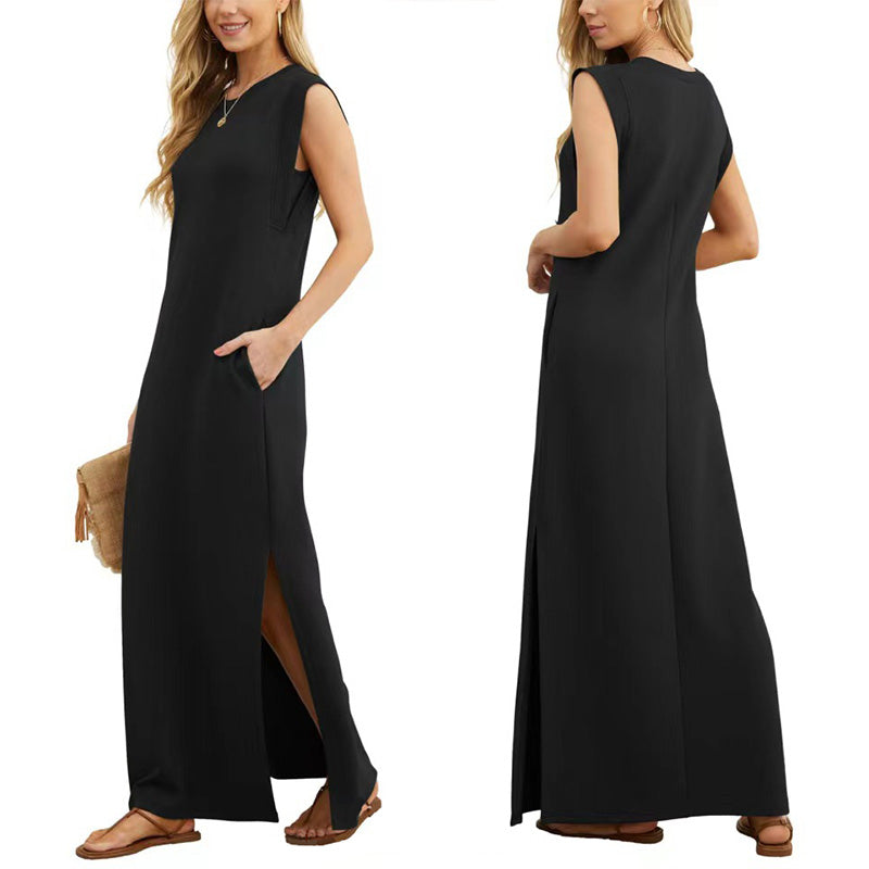 Soline™ - Sleeveless Summer Long Dress