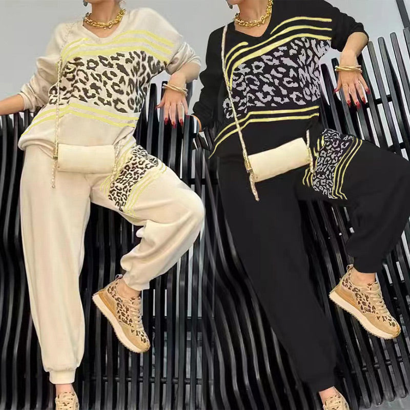 Audrey™ - Women's 2 Piece Leopard Sport Set