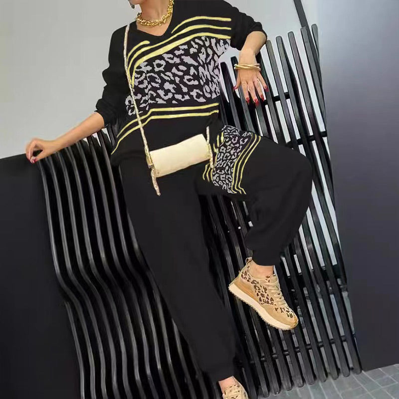 Audrey™ - Women's 2 Piece Leopard Sport Set
