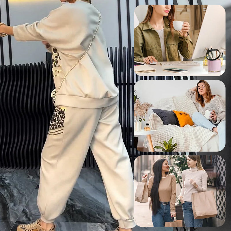 Audrey™ - Women's 2 Piece Leopard Sport Set