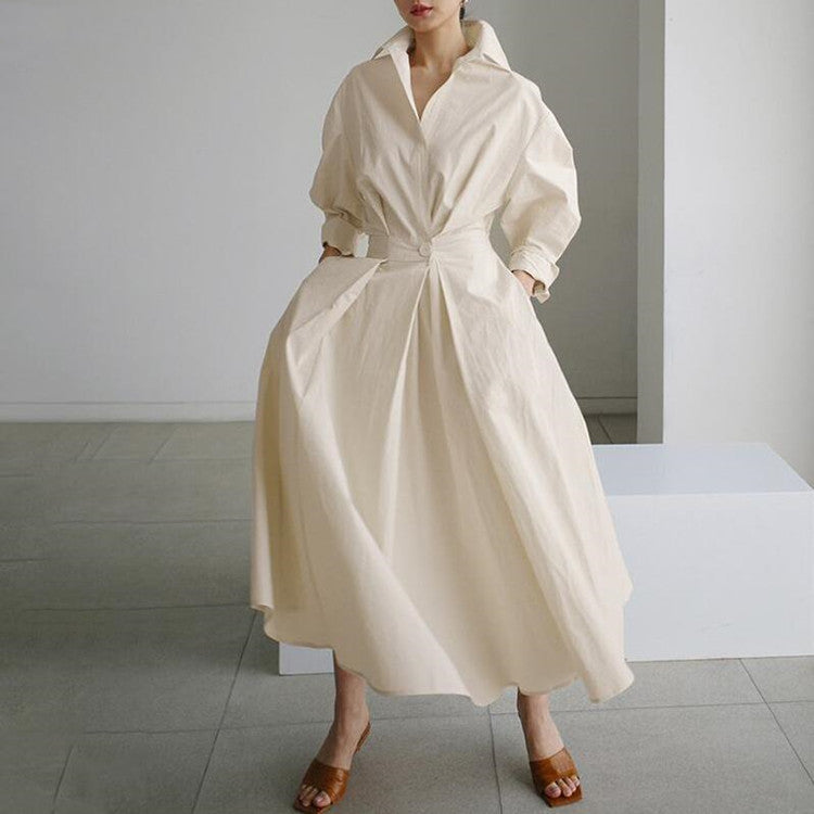 Barbe™ - Long Maxi Dress in Cotton Linen