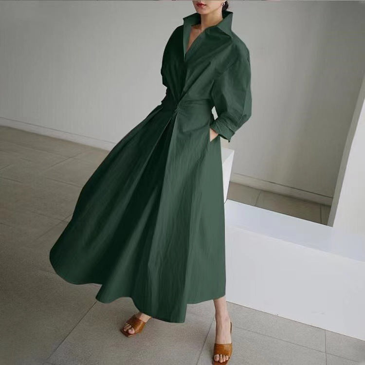 Barbe™ - Long Maxi Dress in Cotton Linen