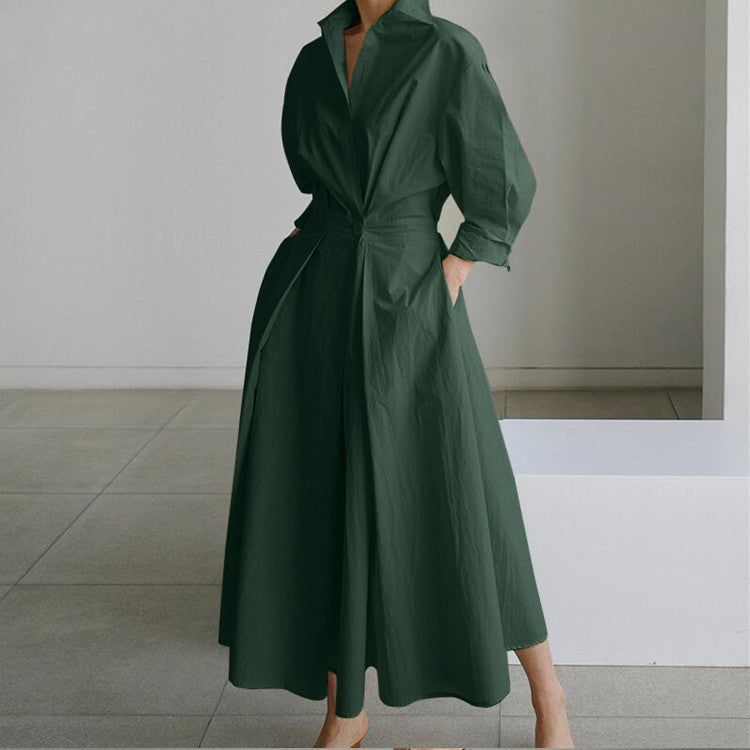 Barbe™ - Long Maxi Dress in Cotton Linen