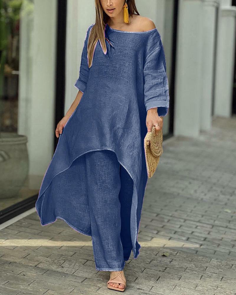Clarisse™ - Women's Casual Linen Set
