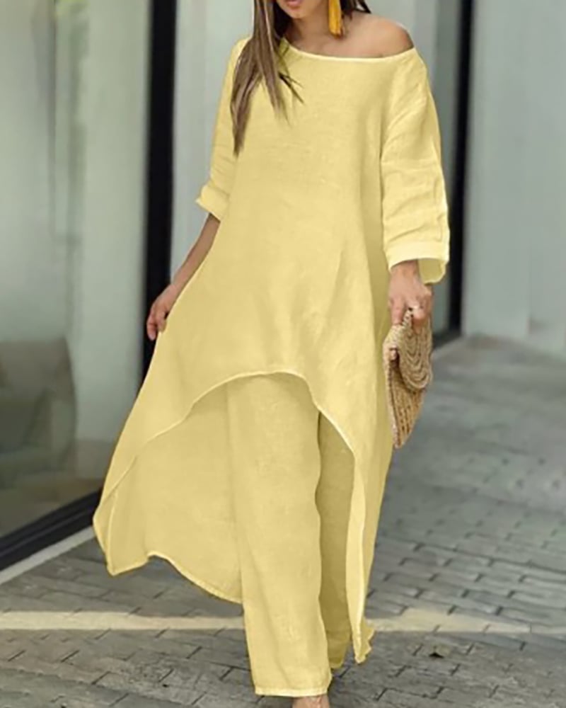 Clarisse™ - Women's Casual Linen Set