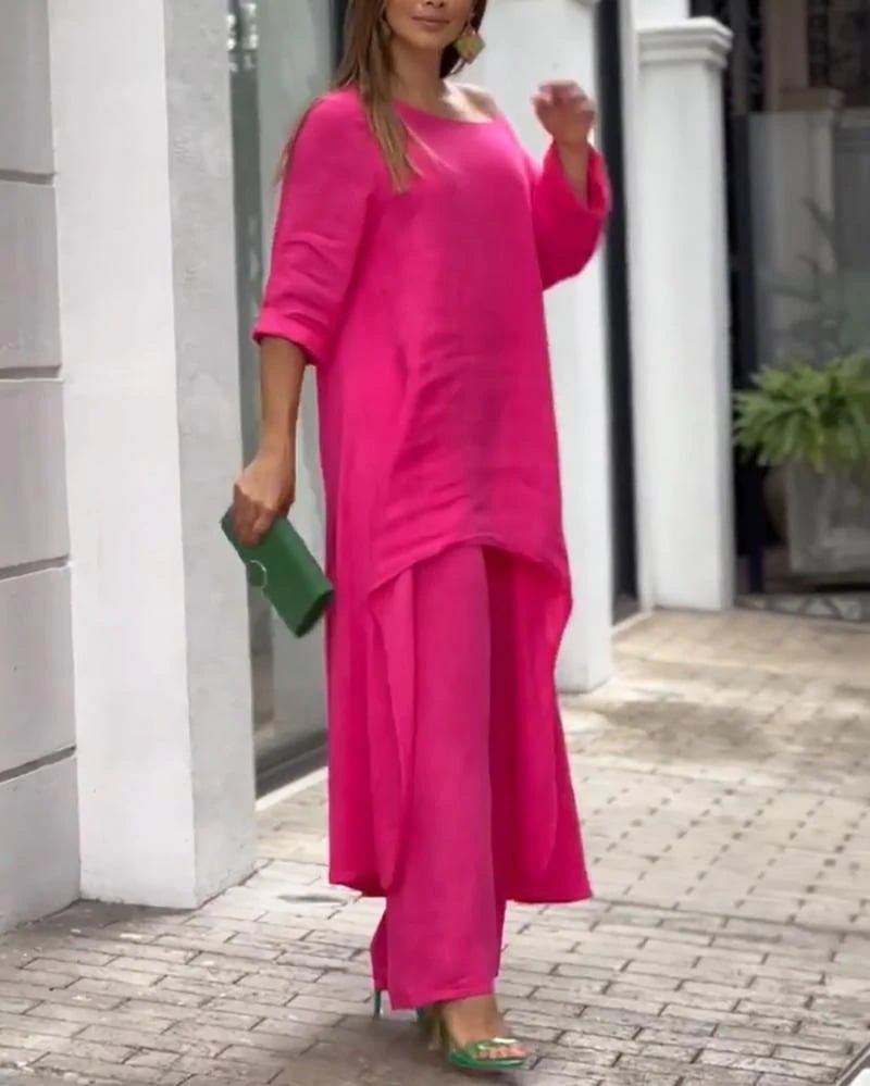 Clarisse™ - Women's Casual Linen Set