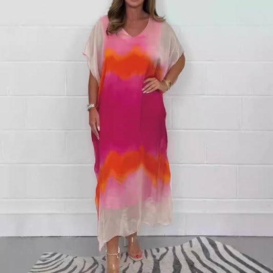 Magalie™ - Women's Dip Dye Chiffon Dress
