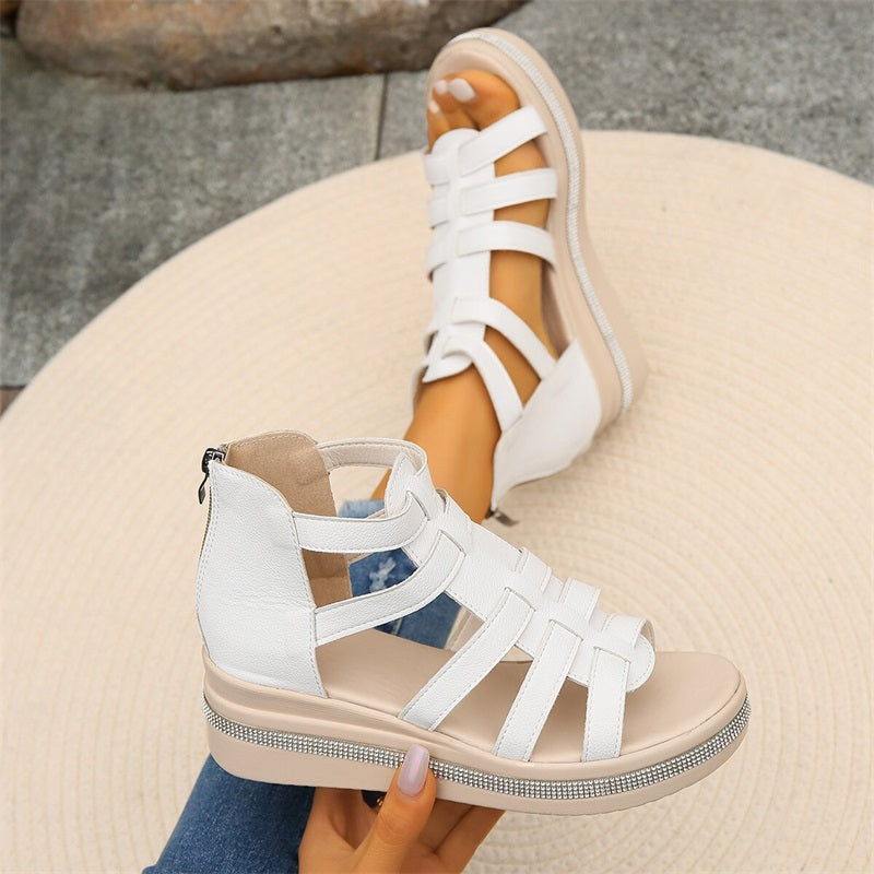 Amira™ - Rhinestone Wedge Heel Sandals 