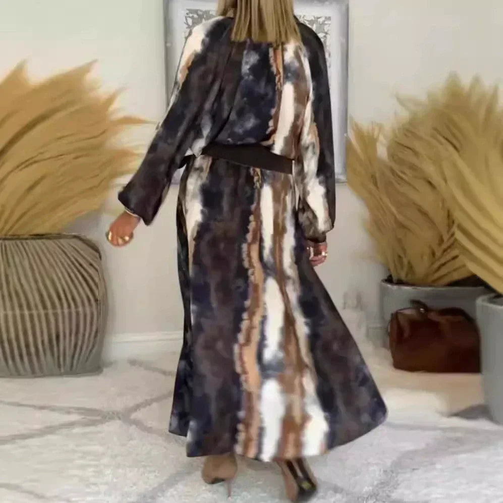 Selma™ - Elegant Tie &amp; Dye Long Dress