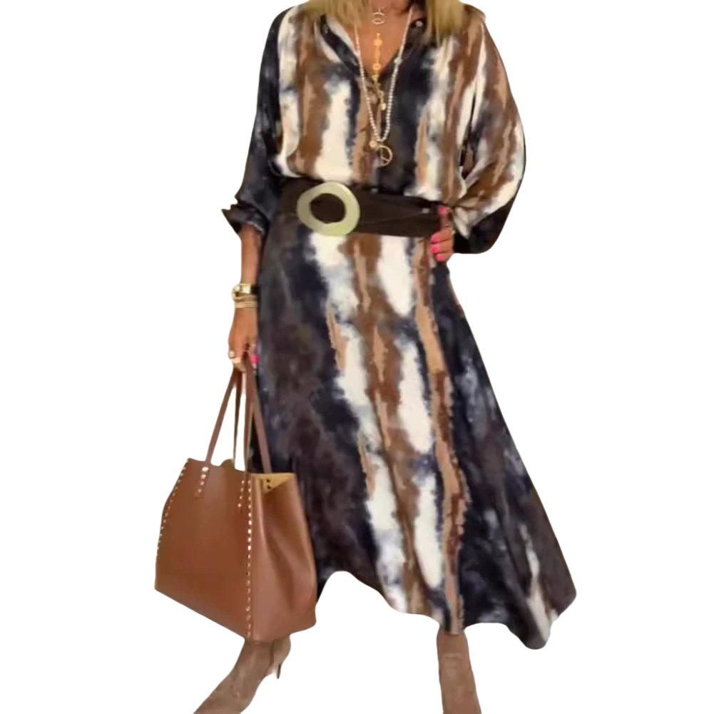 Selma™ - Elegant Tie &amp; Dye Long Dress