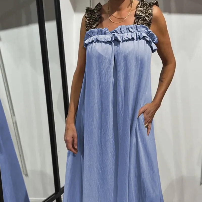Pascaline™ - Sleeveless Casual Dress with Pockets 