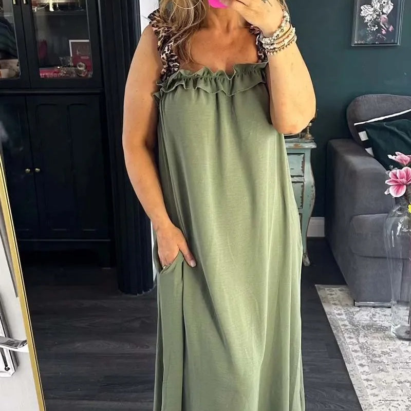 Pascaline™ - Sleeveless Casual Dress with Pockets 