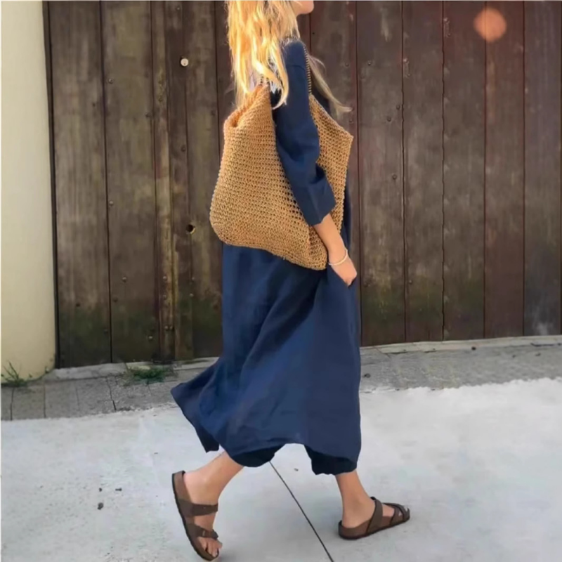 Perrine™ - 2-Piece Set with Pockets and V-Neck 